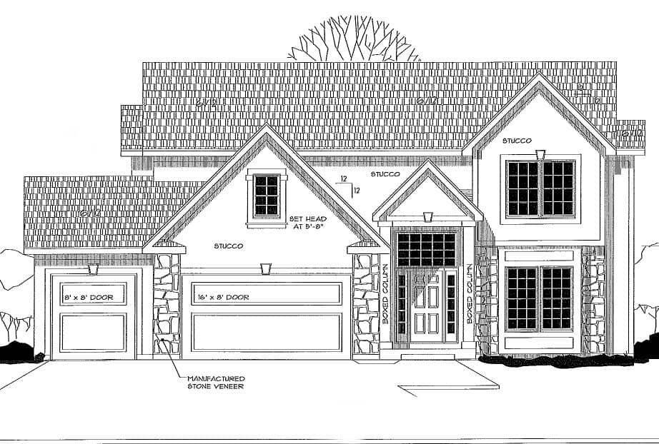 Bellah Homes: Kendal 2 Story Plan